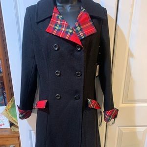 NWT Voodoo Vixen Vanessa Contrast Tartan Coat M